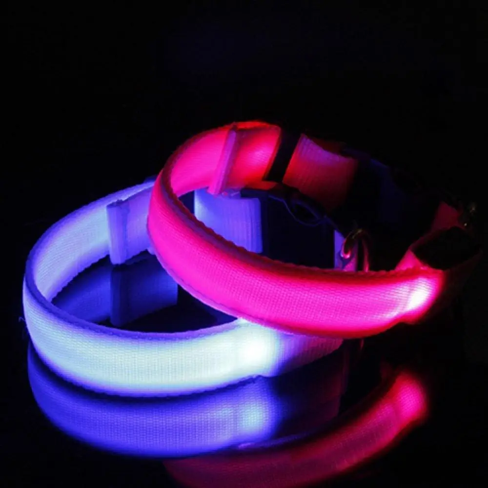 Puppy Collar Dog Cat Night Safety Flashing Luminous LED Light Adjustable Pet Collar Dog Supplies - Image 4