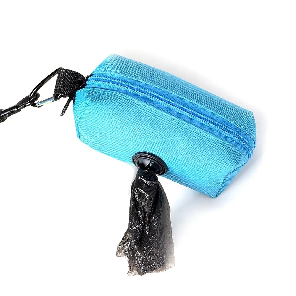 Dog Poop Bag Holder For Leash Doggie Waste Bag Dispenser Fabric Puppy Potty Small Doggy Zipper Pouch With Carabiner V1m1 - Image 5