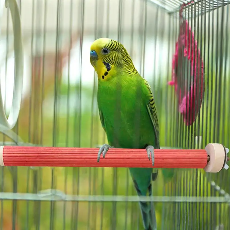 Bird Wood Perch Stand Wooden Natural Bird Perches For Conures Parrot Stand Cage Accessories For Small Or Medium Parrots Conures - Image 4