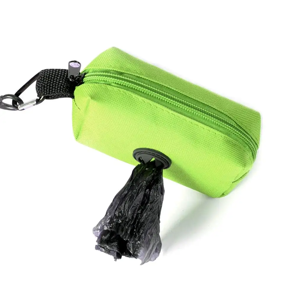 Dog Poop Bag Holder For Leash Doggie Waste Bag Dispenser Fabric Puppy Potty Small Doggy Zipper Pouch With Carabiner V1m1 - Image 4