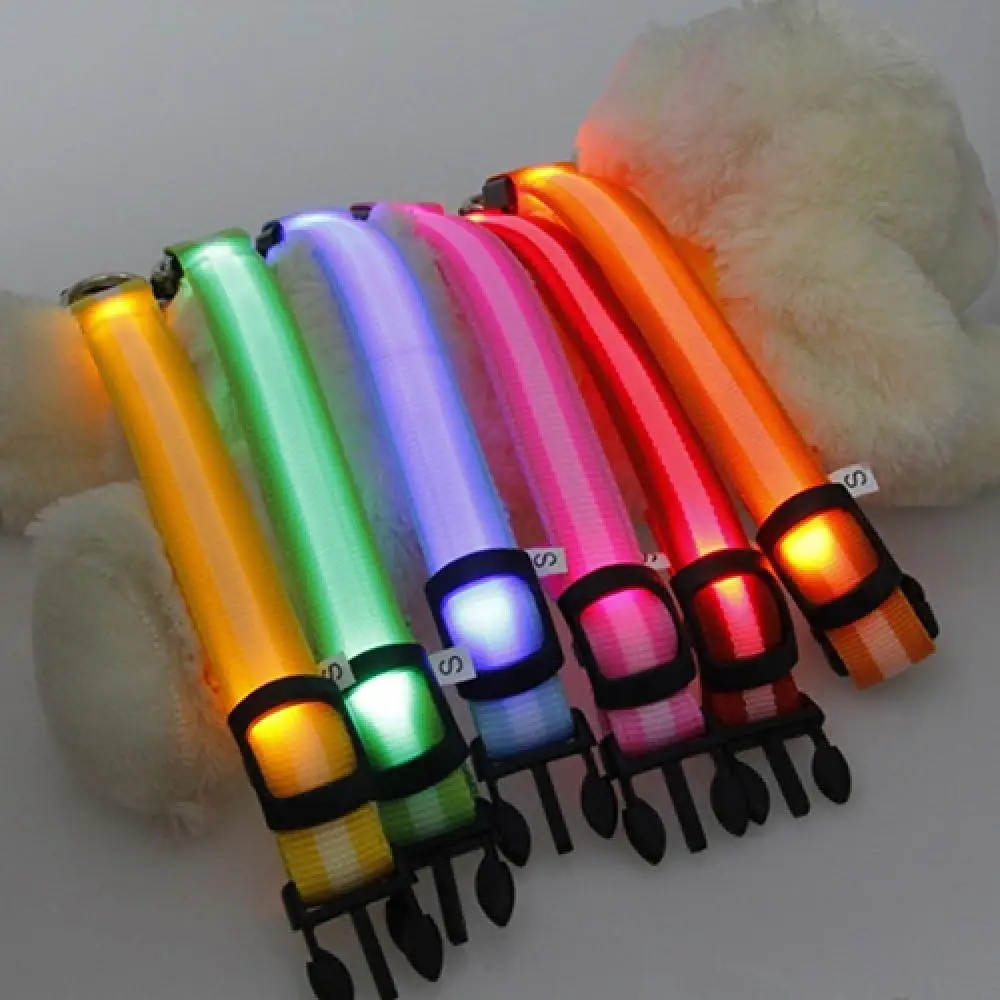 Puppy Collar Dog Cat Night Safety Flashing Luminous LED Light Adjustable Pet Collar Dog Supplies - Image 3