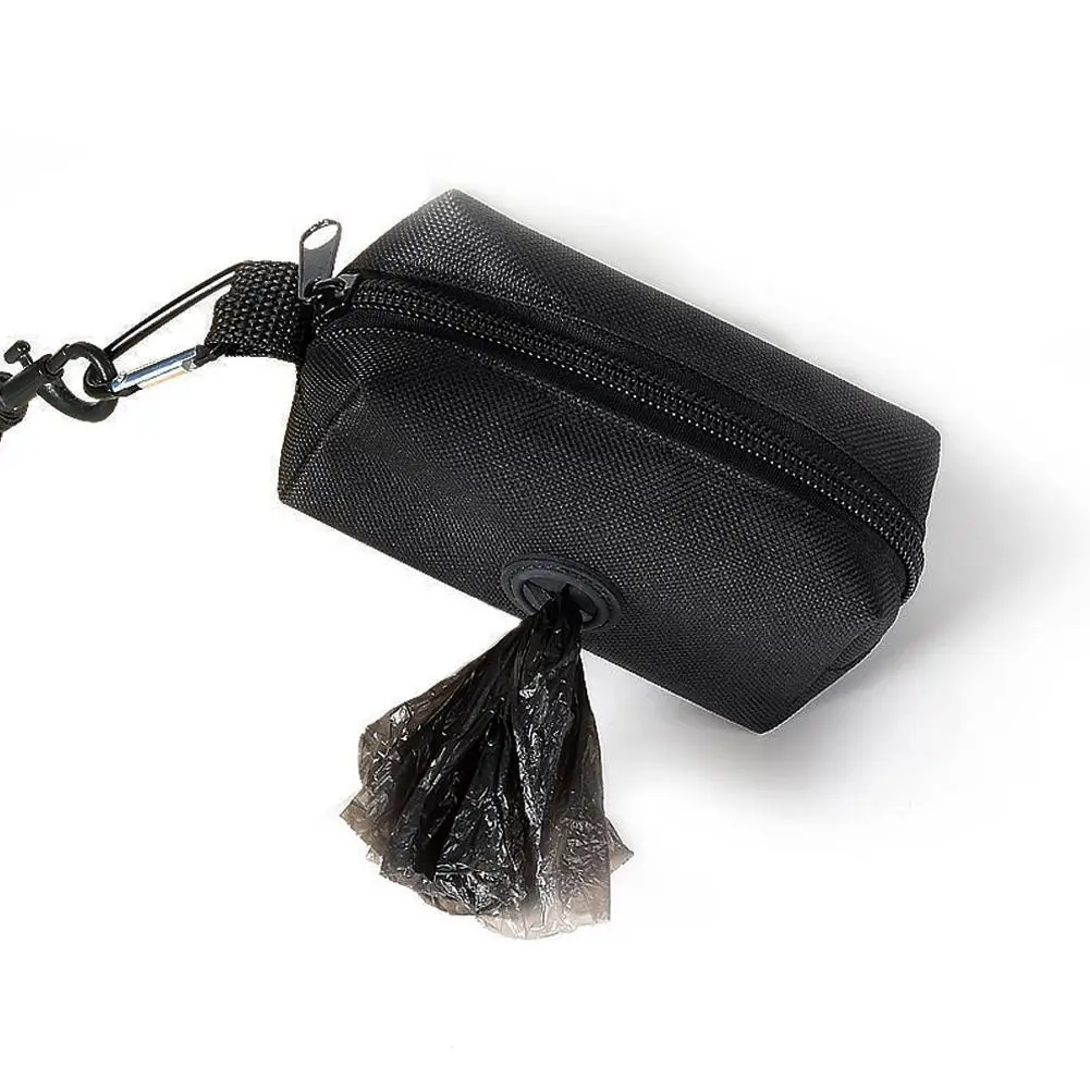 Dog Poop Bag Holder For Leash Doggie Waste Bag Dispenser Fabric Puppy Potty Small Doggy Zipper Pouch With Carabiner V1m1 - Image 2