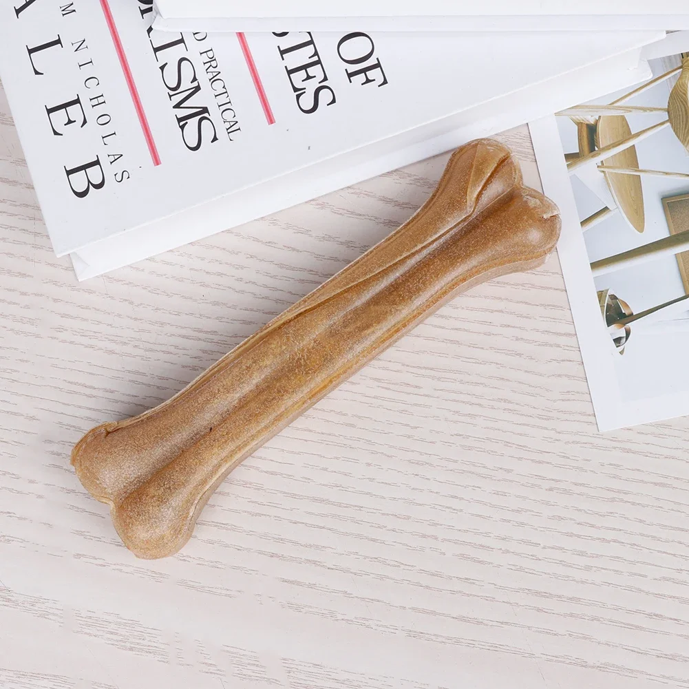 8 Inch Cowhide Bone Non-Toxic Creative Teeth Clean Stick Anti-bite Leather Chew Bone for Small Medium Large Dog - Image 3