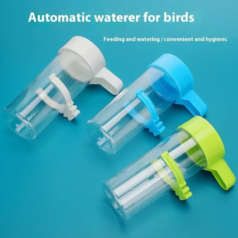1PC Bird Feeders Waterer Drinker With Clip For Bird Feeders Parrot Cages Water Dispenser Bottles Drinking Bowl Pet Bird Supplies