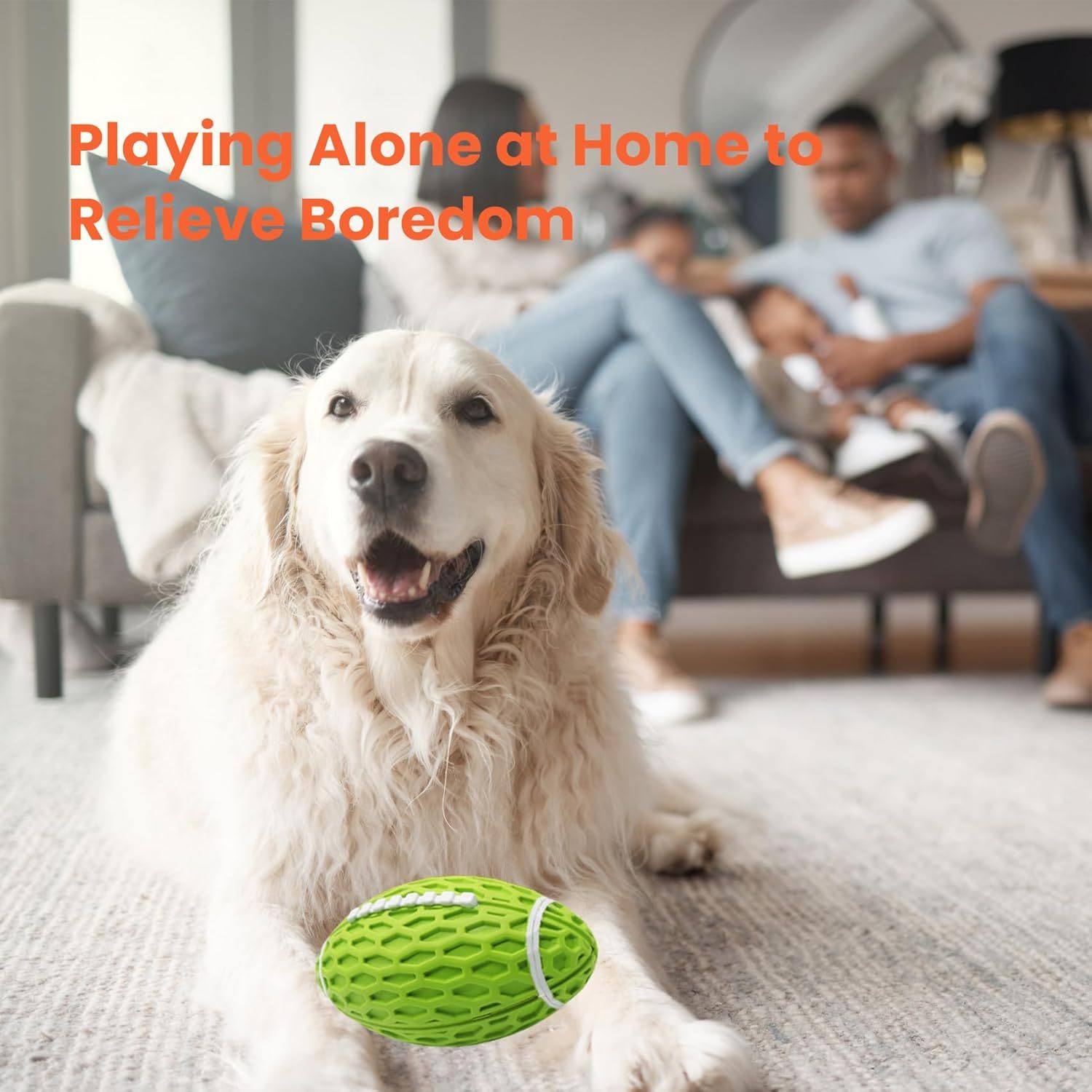 Dog Toys Durable And Squeaky Rugby Dog Toy, Perfect For Aggressive Chewers, Large Dogs, And Rough Playtime - Image 10