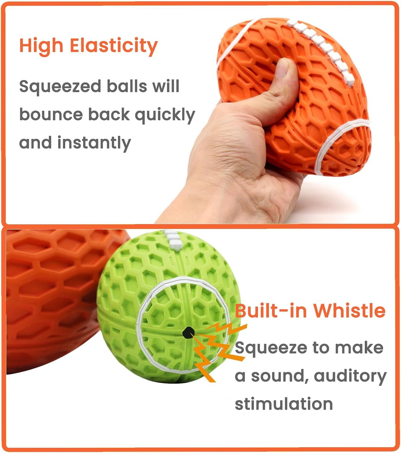 Dog Toys Durable And Squeaky Rugby Dog Toy, Perfect For Aggressive Chewers, Large Dogs, And Rough Playtime - Image 7